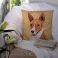thumbnail image 3 of Carolines Treasures SC9124PW1414 Basenji Wipe your Paws Fabric Decorative Pillow, 14Hx14W, multicolor, 3 of 4