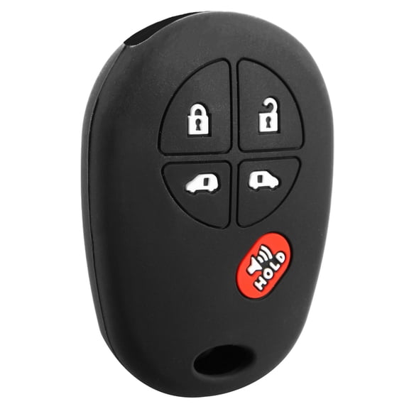 Key Fob Remote Silicone Case Cover Protector for 2004-2020 Toyota Sienna (GQ43VT20T)
