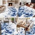 thumbnail image 5 of Large Area Rugs for Living Room Bedroom, Blue Blooms Floral 8'x10' Rug Washable Carpet Runner Indoor Outdoor, Farmhouse Spring Flowers Botanical Non Slip Floor Mats Rug for Kitchen, Patio, 5 of 8