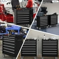 thumbnail image 7 of 7-Drawer Tool Chest,Rolling Tool Cart with Wheels,High Capacity Tool Cabinet with Locking System for Garage, Warehouse, Workshop-Black, 7 of 7