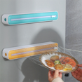 thumbnail image 1 of Magnetic Refillable Plastic Wrap Dispenser with Cutter, Tin Aluminum Foil Dispenser Cutter, Film Wrap Dispenser Tool, 1 of 5