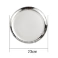 thumbnail image 1 of Luckyn Stainless Steel Dinner Plates Lunch Plates Breakfast Plates 10inch, 1 of 9