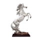 thumbnail image 5 of Estatua de caballo de pie, artesanía, caballo rugiente, estatua de caballo, grande, decorativa Blanco, 5 of 9