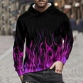 thumbnail image 4 of Hoodies for Men Y2k Tie-Dye Pullover Hoodies Drawstring Long Sleeve Casual Sweatshirt Jacket with Pockets L, 4 of 9
