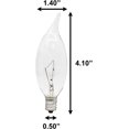 thumbnail image 3 of Kingman Decorative Bent Tip 40W 120V Soft White Incandescent Light Bulb (2 Bulbs), 3 of 3