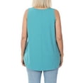 thumbnail image 3 of TheLovely Women & Plus Scoop Neck Sleeveless Round Hem Relaxed Fit Casual Tank Top, 3 of 4