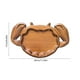 thumbnail image 3 of Bandeja de madera para servir, tabla de charcutería con forma de cangrejo para cocina, bandeja para aperitivos y frutas, tablero de exhibición de postres para decoración de mesas de comedor y fiestas, 3 of 6