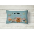 thumbnail image 2 of Carolines Treasures CK7987PW1216 Red Chow Chow Sweet Home Canvas Fabric Decorative Pillow 12H x16W multicolor, 2 of 4