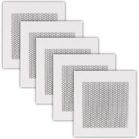 

BUZIFU 5 PCS Aluminum Wall Repair Patch Self-Adhesive Mesh Heavy Duty Dry Wall Hole Repair Patch Screen Patch Repair for Drywall Plasterboard