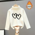 thumbnail image 2 of AWZXDE Girls High Neck Thermal Soft Shirt Long Sleeve Warm Top For Kids Girls Long Sleeve Shirts D,8-9 Years, 2 of 3