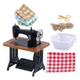 thumbnail image 1 of Ensemble de Machine à Coudre pour Maison de Poupée, Mobilier Miniature, Accessoire de Maison de Poupée, 1 of 8