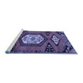 thumbnail image 2 of Ahgly Company Machine Washable Indoor Round Persian Blue Traditional Area Rugs, 6' Round, 2 of 4