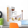 thumbnail image 1 of Street Cafe Wall Mural by Wallmonkeys Peel and Stick Graphic (18 in H x 17 in W) WM93135, 1 of 4