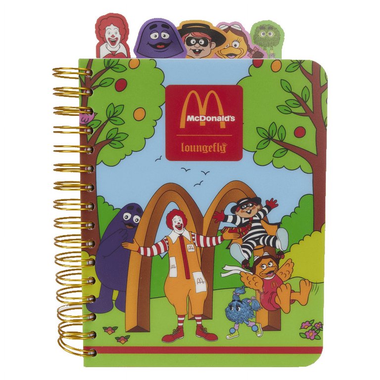 【専用♡craft book 】McDonald'sDesign McDonald's McDonaldland Stationery Spiral Tab Journal - Walmart.com