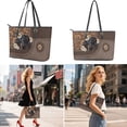 thumbnail image 2 of ZUXONGSY Dachshund Sunflower Daisy Flower Print Top Handle Bag with Waterproof Cosmetic Bags Wallet for Women PU Top Handle Satchel Set with Portable Cosmetic Pouch Purse Credit Card Holder Wallet, 2 of 4