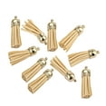 thumbnail image 2 of BrowQuartz 10 Pieces Keychain Charms Tassels Decorations Fringe Pendants Accessory Finding Supplies Jewelry Making Props Tassel for DIY Light tan, 2 of 6