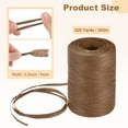 thumbnail image 3 of Uxcell Raffia Yarn for Crochet, 328 Yards 5mm Raffia Paper Ribbon Flat String for DIY Crafts[Dark Brown], 3 of 6