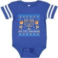 thumbnail image 3 of Inktastic My 1st Hanukkah Sweater Style Design Menorah and Dreidels Boys or Girls Baby Bodysuit, 3 of 5