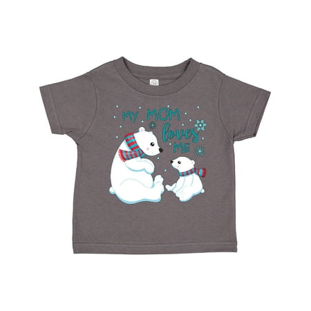

Inktastic My Mom Loves Me- Cute Polar Bears Gift Toddler Boy or Toddler Girl T-Shirt