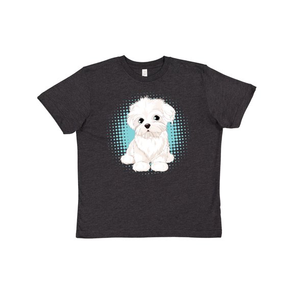 Inktastic Maltese Puppy Dog Youth T-Shirt