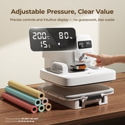 HTVRONT Auto Heat Press Machine - A100 3 in 1 Auto Heat Press 12X10 with Adjustable Pressure, Heats Up Fast & Evenly Sublimation Heat Press Machine for T Shirts, Mugs and Hats