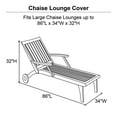 thumbnail image 5 of Better Homes & Gardens 86" L x 34" W x 32" H Rectangular Patio Chaise Lounge Cover Olive Gray, 5 of 5