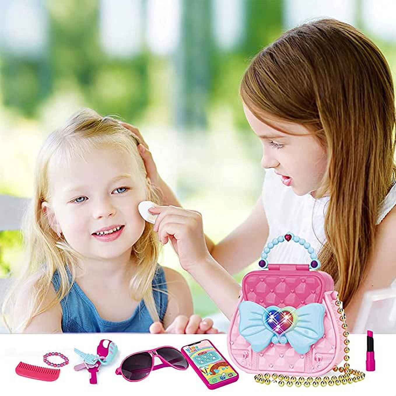 Amazon.com: 21 Pcs Pretend Purse for Little Girls, My First Play Purses Toy  Set for Princess with Handbag, Accessories, Make up Toys, Birthday for Baby  Toddler Kid Girl Ages 1 2 3