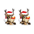 thumbnail image 1 of Destyer 2piece Stable Fixed Reflective Magnets For Car No Damage And Easy To Apply Christmas Decorations Deer 1Set, 1 of 6