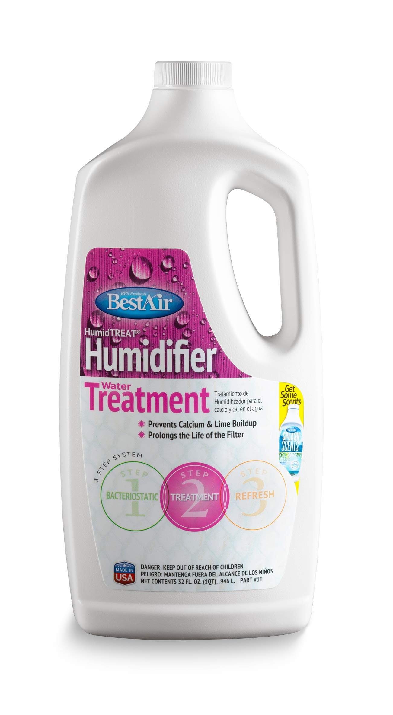 BestAir 1T, Humiditreat Extra Strength Humidifier Water Treatment, 32 oz