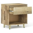 thumbnail image 6 of Simpli Home Jager SOLID WOOD 22" WD Contemporary Style Bedside Nightstand Table in Natural, 6 of 7