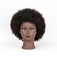 thumbnail image 3 of Cabeza de maniquí con piel negra, modelo de cabeza para enseñar, cara negra, modelo de cabeza con cabello real, cabello trenzado, permanente, tinte, modelado con soplado, 3 of 3
