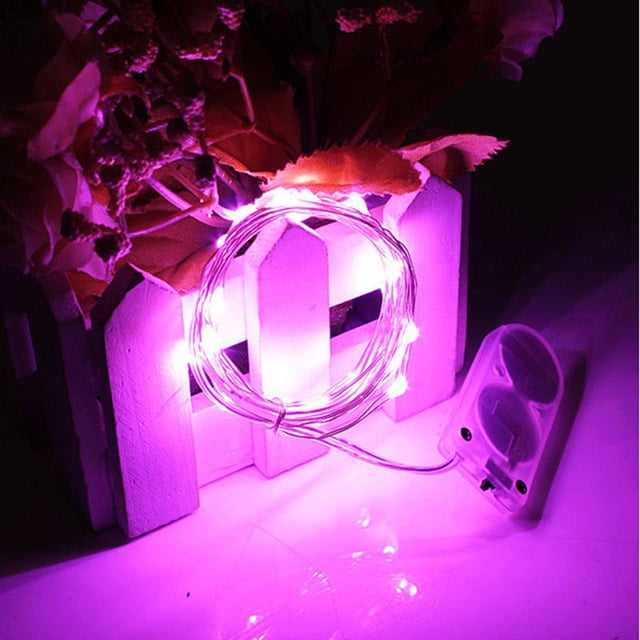 Cadena de Luz LED Impermeable 2M 20LEDs Yuarrent Rosado Rojo LED0731-08