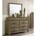 thumbnail image 5 of Roundhill Furniture Loiret Contemporary 8-Drawer Dresser with Mirror, 5 of 6