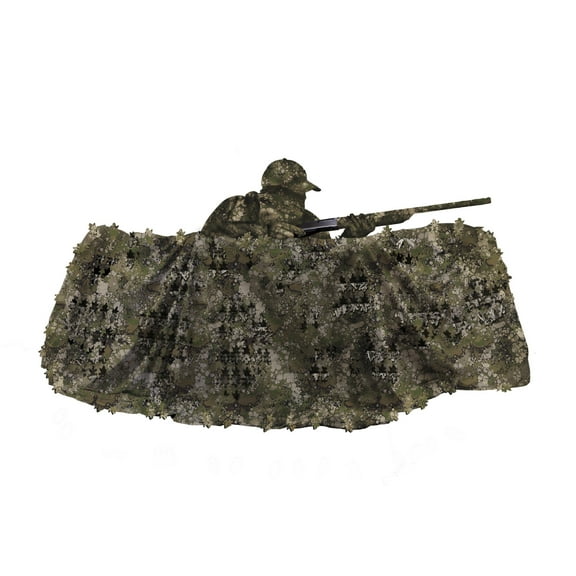 Vanish 3D Leafy Omnitex, 12’ x 56”, Veil Terrain Camo, Camouflage Netting, 1 Sheet, Unisex, Model 25358