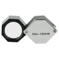 thumbnail image 2 of 10x lupa hexagonal joyería lupa óptica gafas lupa herramienta de comprobación de lente, 2 of 5