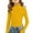 Yellow, variant on XIMIN Kids Girls Solid Color Ribbed Knitted Shirts Mock Neck Tee Top Turtleneck Long Sleeve Basic Fall Winter Casual Slim Fit Base Layer Pullover Tee