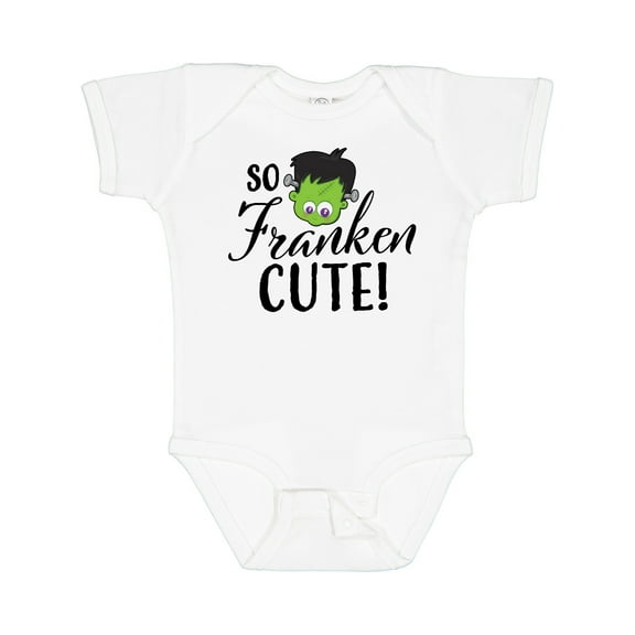 Inktastic Halloween So Franken Cute Boys or Girls Baby Bodysuit