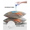 thumbnail image 4 of Outdoor Pillow Covers Throws Abstract Coastal Beach Oil Painting,Waterproof Pillow Cases Pack of 2 Ocean Seaside Landscape,Durable Cushion Cover Pillowcase for Patio Balcony Couch Garden, 4 of 7