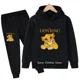 thumbnail image 2 of Conjunto de 2 piezas de ropa deportiva novedosa de otoño para bebés y niños, conjuntos de ropa para niñas, camisetas de El Rey León Simba, sudaderas con capucha y pantalones, chándal para niños, 2 of 5