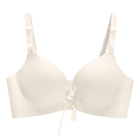 XIYON Bras For Women Comfortable Breathable Bra Smooth Lace Converged And Adjustable Bra Classic