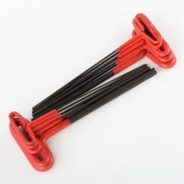 T-handle Allen Wrench 10 Piece SAE Standard Size T-Handle Long Hex Key Allen Wrench Hand Driver Tool Set ()
