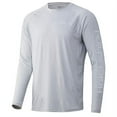 thumbnail image 2 of HUK Men's Pursuit Long Sleeve Sun Protecting Fishing Shirt, Redfish-Glacier, XX-Large, 2 of 3