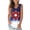 White, variant on Womens July 4th Tank Tops Funny Patriotic Independence Day Graphic Sleeveless Tees High Low Holiday Casual Shirts White, 2XL