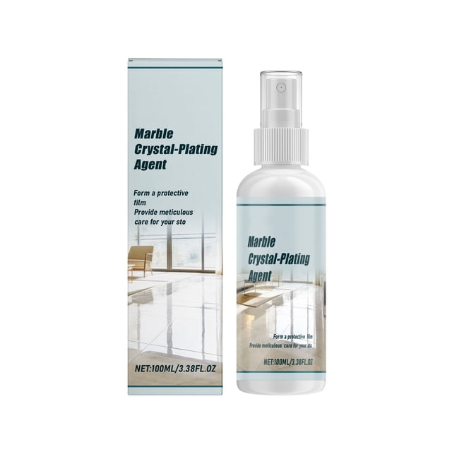 Yunuuuoa 2 Packs Crystal Coating Agent for Stone Countertops Floors Walls Protection & Brightening Care Sealer for Kitchen Bathroom Home Commercial Use