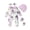 Purple, variant on KIMI BEAR Newborn Baby Girls Bodysuit Winter Warm Clothes Long Sleeves Romper Bowknot Floral Jumpsuit Button Bottom One-piece Overalls with Headband and Hat and Gloves 4pcs Purple NB