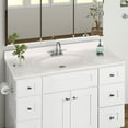 thumbnail image 5 of Design House Brookings 49" x 22" Assembled Bath Vanity with 4" Centerset Top, Sherwin Williams® White/Ivory Swirl, 5 of 6