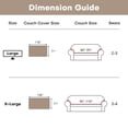 thumbnail image 7 of Lovote Waterproof Sofa Cover Couch Cover Protector Sofa Throw Cover Slipcover Durable Multi-Function Furniture Cover for Pets Dogs Cats Home Living Room, Khaki 71" x 118", 7 of 7