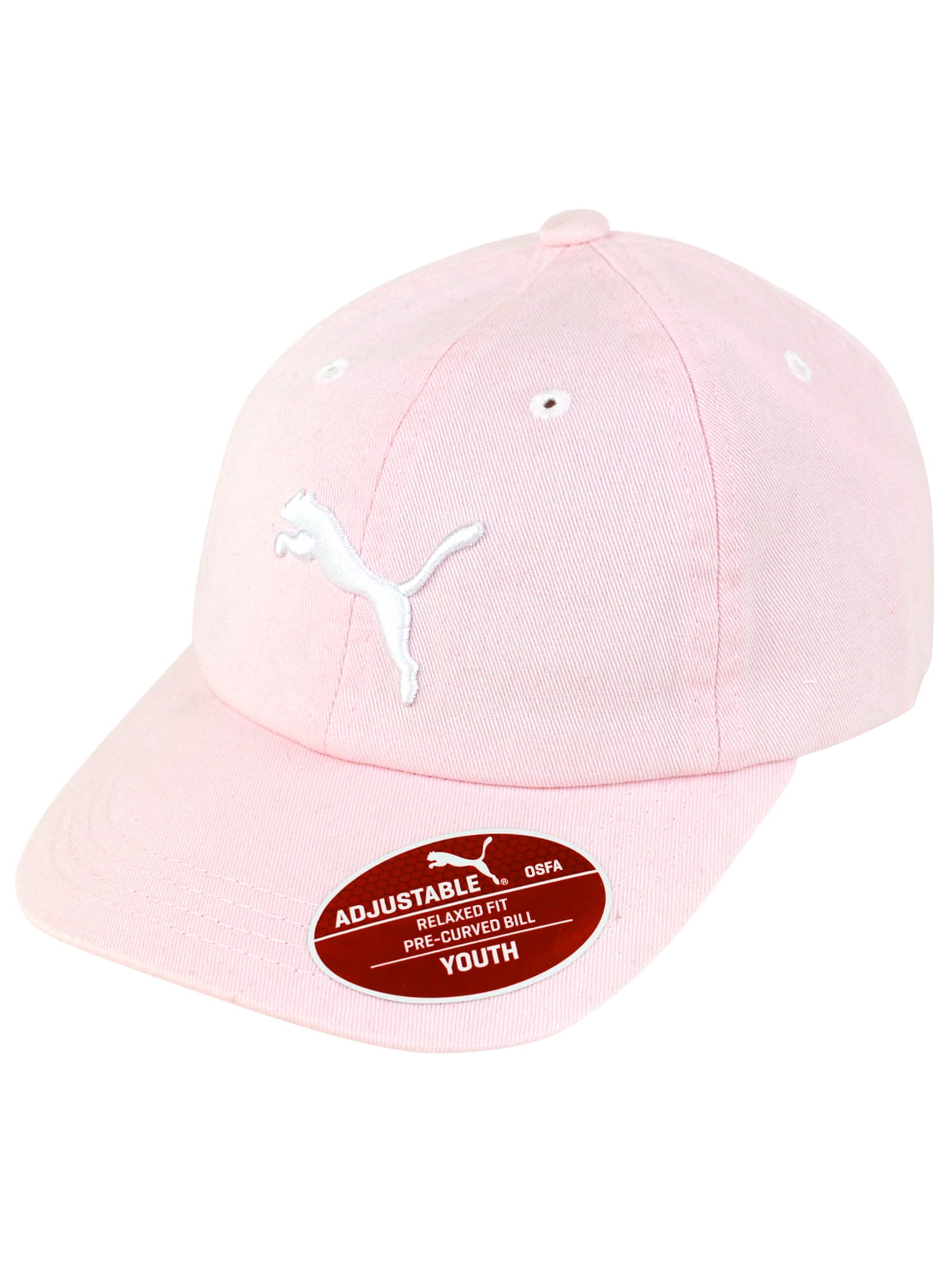leiderschap Voornaamwoord Moeras Girls Puma Youth Size Pink Color Adjustable Relaxed Fit 100% Cotton Curved  Brim Baseball Cap Hat - Walmart.com