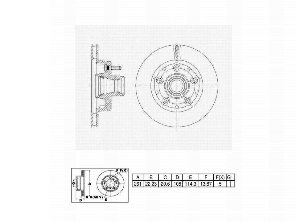 Winstop Brake Rotor and Hub Assembly, Front WS234081, Ford Aerostar 1991-1986