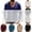 White, variant on StSilkitty Men's Long Sleeve T-Shirts Lightweight Casual V Neck Pullover Tees Tops Fall Comfy Breathable Shirts
